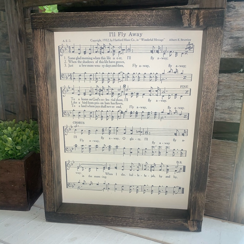 Framed Hymn // I'll Fly Away